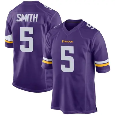 Men's Game Tye Smith Minnesota Vikings Purple Team Color Jersey