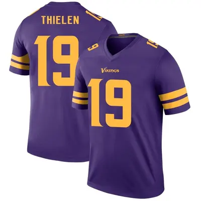 Men's Legend Adam Thielen Minnesota Vikings Purple Color Rush Jersey