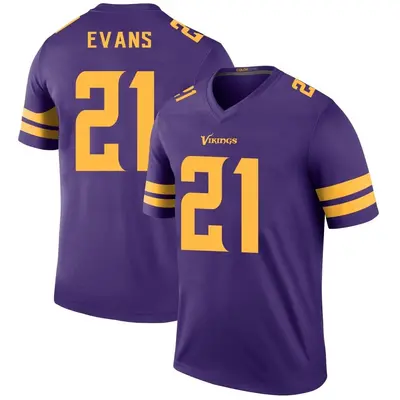 Men's Legend Akayleb Evans Minnesota Vikings Purple Color Rush Jersey