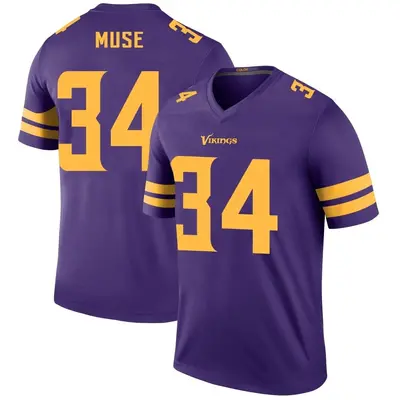 Men's Legend Nick Muse Minnesota Vikings Purple Color Rush Jersey