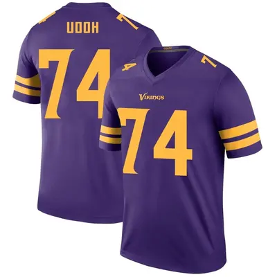 Men's Legend Olisaemeka Udoh Minnesota Vikings Purple Color Rush Jersey