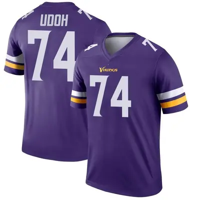 Men's Legend Olisaemeka Udoh Minnesota Vikings Purple Jersey