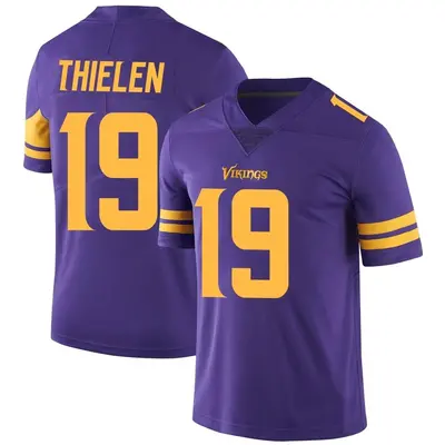 Men's Limited Adam Thielen Minnesota Vikings Purple Color Rush Jersey