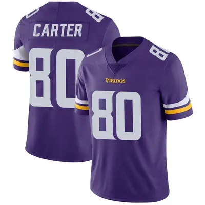 Men's Limited Cris Carter Minnesota Vikings Purple Team Color Vapor Untouchable Jersey