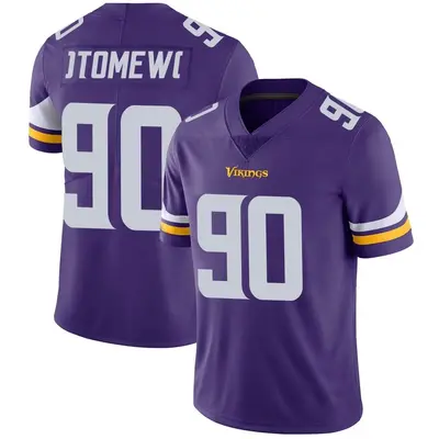 Men's Limited Esezi Otomewo Minnesota Vikings Purple Team Color Vapor Untouchable Jersey