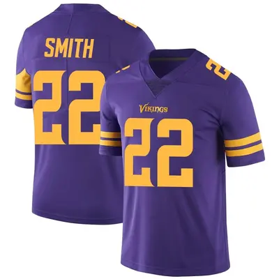 Men's Limited Harrison Smith Minnesota Vikings Purple Color Rush Jersey