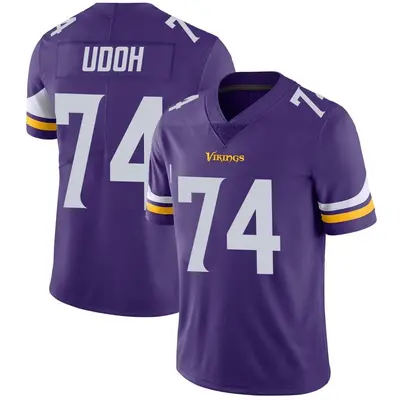 Men's Limited Olisaemeka Udoh Minnesota Vikings Purple Team Color Vapor Untouchable Jersey