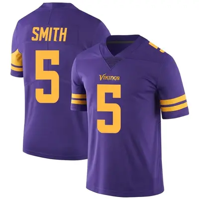 Men's Limited Tye Smith Minnesota Vikings Purple Color Rush Jersey