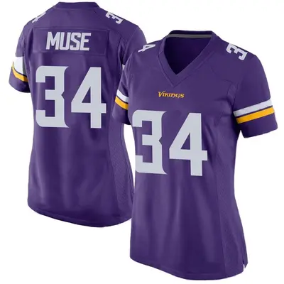 Women's Game Nick Muse Minnesota Vikings Purple Team Color Jersey