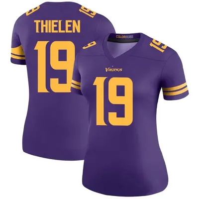 Women's Legend Adam Thielen Minnesota Vikings Purple Color Rush Jersey