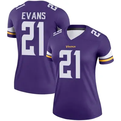 Women's Legend Akayleb Evans Minnesota Vikings Purple Jersey