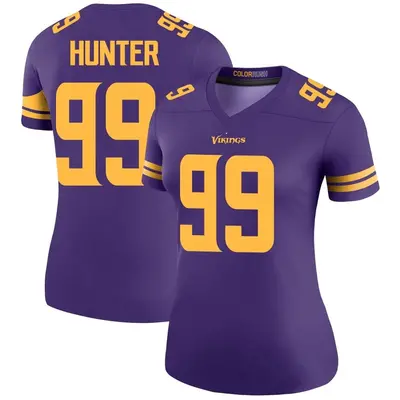 Women's Legend Danielle Hunter Minnesota Vikings Purple Color Rush Jersey