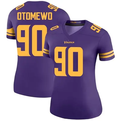 Women's Legend Esezi Otomewo Minnesota Vikings Purple Color Rush Jersey