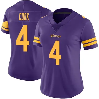 Women's Limited Dalvin Cook Minnesota Vikings Purple Color Rush Jersey
