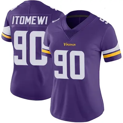 Women's Limited Esezi Otomewo Minnesota Vikings Purple Team Color Vapor Untouchable Jersey