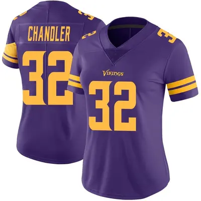 Women's Limited Ty Chandler Minnesota Vikings Purple Color Rush Jersey