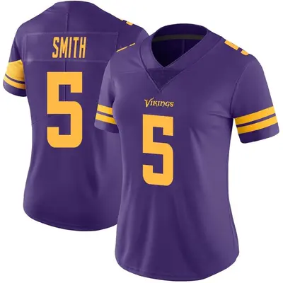 Women's Limited Tye Smith Minnesota Vikings Purple Color Rush Jersey