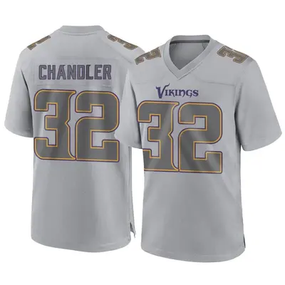 Youth Game Ty Chandler Minnesota Vikings Gray Atmosphere Fashion Jersey