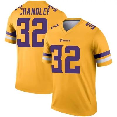 Youth Legend Ty Chandler Minnesota Vikings Gold Inverted Jersey