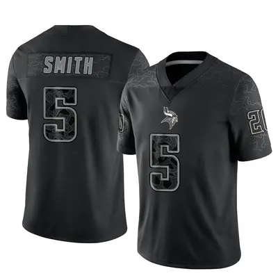 Youth Limited Tye Smith Minnesota Vikings Black Reflective Jersey
